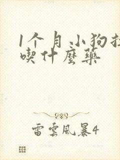 1个月小狗拉稀吃什么药