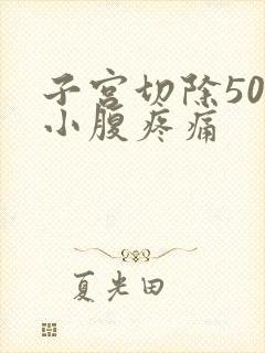 子宫切除50天小腹疼痛