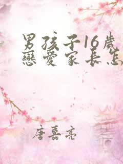 男孩子16岁谈恋爱家长怎么办