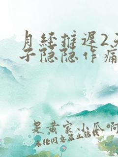 月经推迟2天肚子隐隐作痛乳房也痛