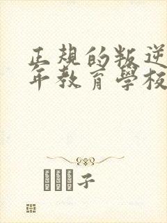 正规的叛逆青少年教育学校