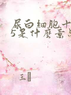 尿白细胞十一15是什么意思严重吗