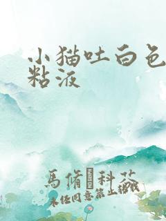 小猫吐白色泡沫粘液