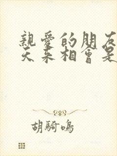 亲爱的朋友们今天来相会是什么歌