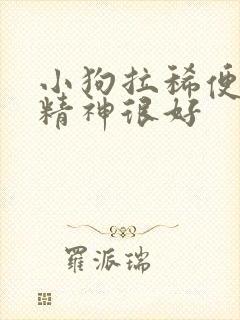 小狗拉稀便血但精神很好