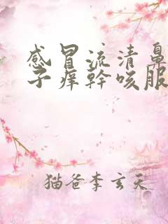 感冒流清鼻涕嗓子痒干咳服什么药