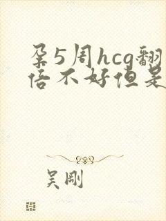 孕5周hcg翻倍不好但是在涨,有必要保胎吗?