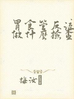 胃食管反流应该做什么检查