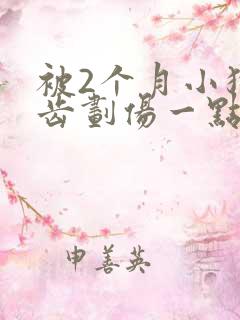 被2个月小狗牙齿划伤一点皮出血了