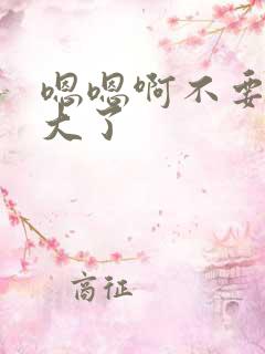 嗯嗯啊不要了太大了