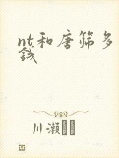 nt和唐筛多少钱