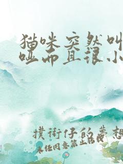 猫咪突然叫声沙哑而且很小