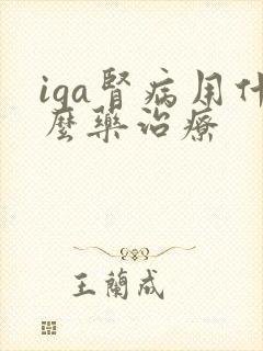 iga肾病用什么药治疗