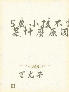 5岁小孩不说话是什么原因