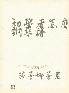 初学者怎么看懂钢琴谱