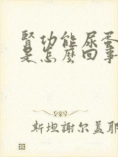 肾功能尿蛋白高是怎么回事