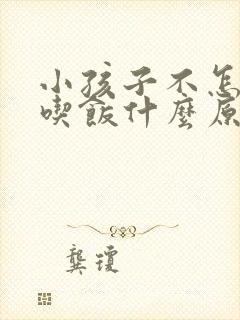 小孩子不怎么爱吃饭什么原因