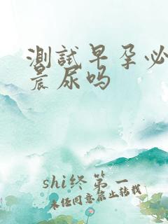 测试早孕必须是晨尿吗