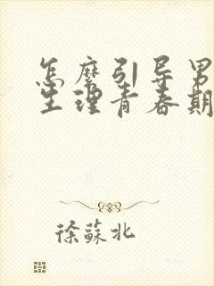 怎么引导男孩子生理青春期