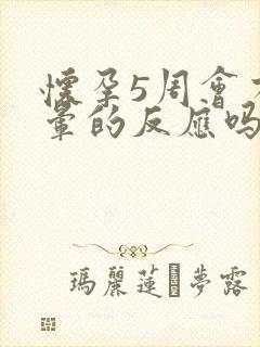 怀孕5周会有头晕的反应吗