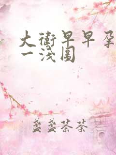 大卫早早孕一深一浅图