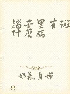 脑子里有斑块是什么病