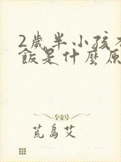 2岁半小孩不吃饭是什么原因