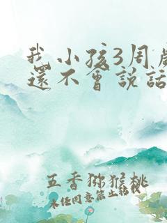 我小孩3周岁了还不会说话怎么办