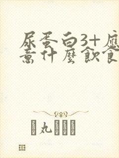 尿蛋白3+应注意什么饮食