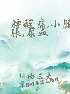 腰酸痛,小腹坠胀,尿血