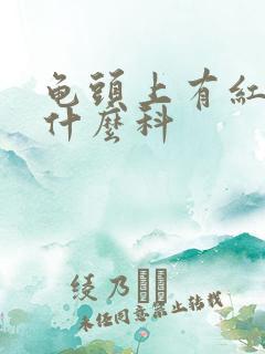 龟头上有红斑挂什么科