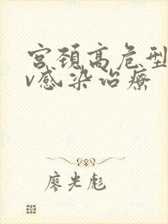 宫颈高危型hpv感染治疗