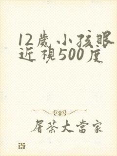 12岁小孩眼睛近视500度