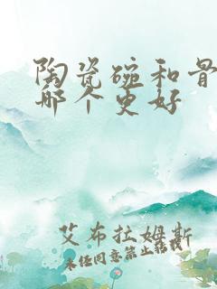 陶瓷碗和骨瓷碗哪个更好