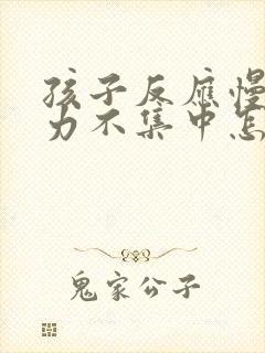 孩子反应慢注意力不集中怎么办