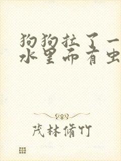 狗狗拉了一滩血水里面有虫