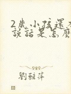 2岁小孩还不会说话是怎么回事