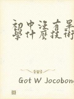 初中没有毕业能学什么技术