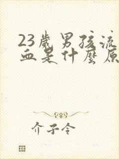 23岁男孩流鼻血是什么原因