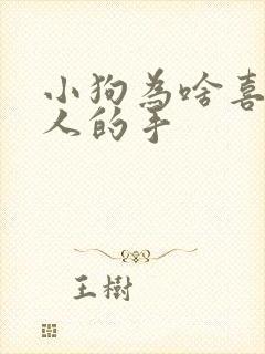 小狗为啥喜欢舔人的手