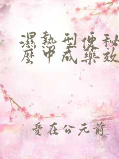 湿热型便秘吃什么中成药效果好