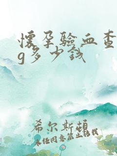 怀孕验血查hcg多少钱