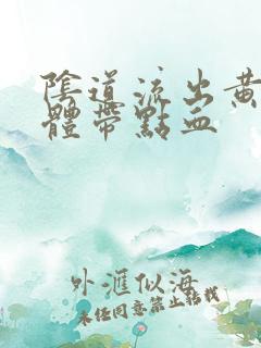 阴道流出黄色液体带点血