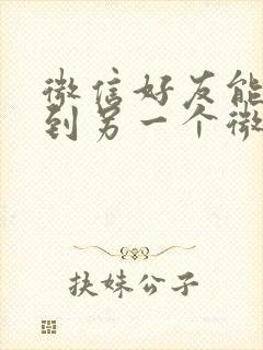 微信好友能转移到另一个微信上吗