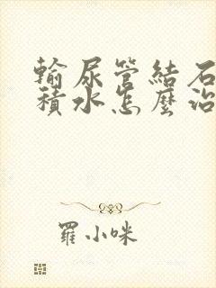 输尿管结石并有积水怎么治