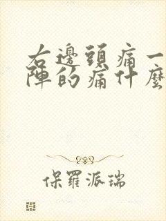 右边头痛一阵一阵的痛什么原因