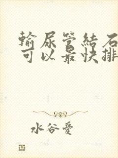 输尿管结石怎样可以最快排出