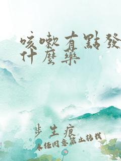 咳嗽有点发烧吃什么药