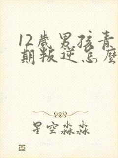 12岁男孩青春期叛逆怎么办