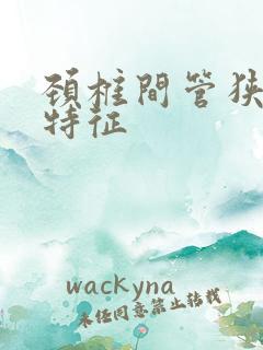 颈椎间管狭窄的特征